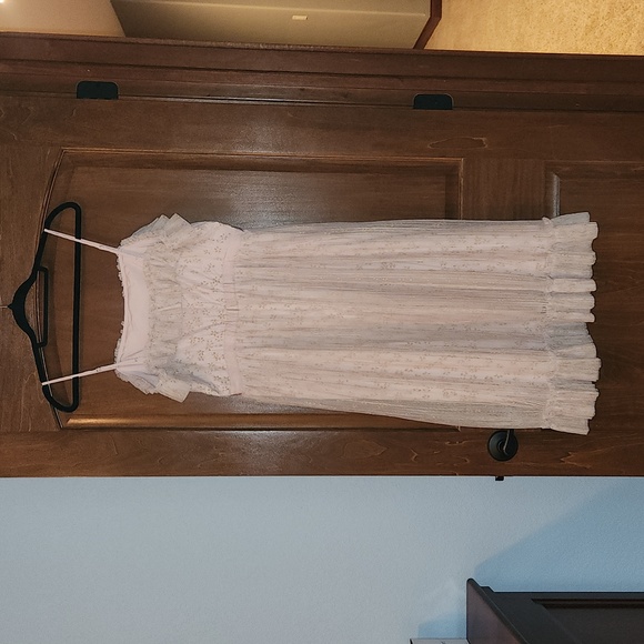 J Crew Pink and Gold Tulle dress - Picture 3 of 5